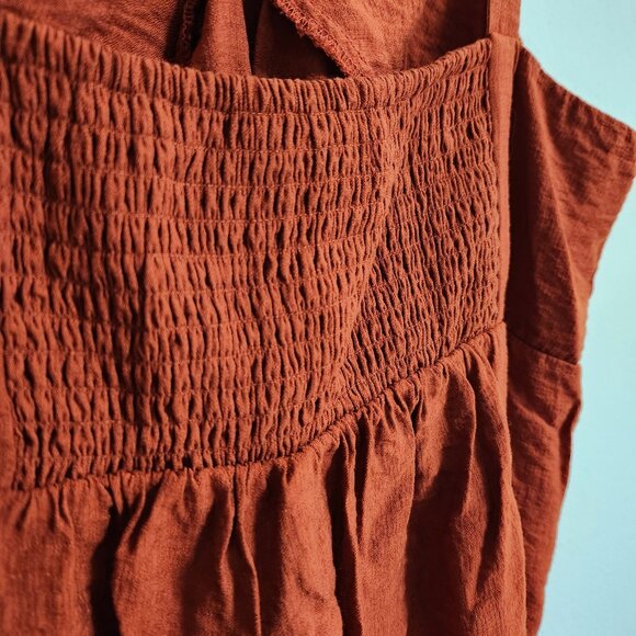 Simply Vera Wang Rusty Copper Crepe Tank Camisole Large - Picture 6 of 6